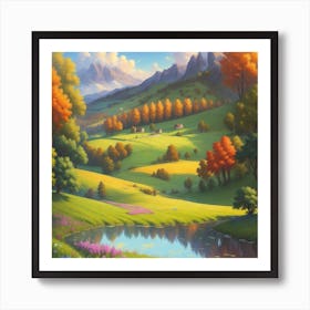 Landscape Painting 1 Art Print