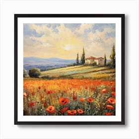 Impressionist Meadows: Monet's Palette Art Print