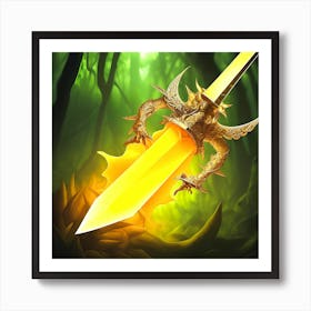 Sword In The Forest 1 Art Print