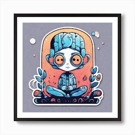 Psychedelic Boy Art Print