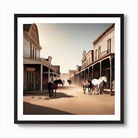 Old West Town 22 Art Print