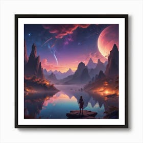 Landscape Painting 14 Art Print