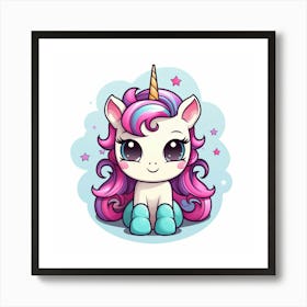 Cute Unicorn 224 Art Print