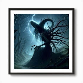 Witch In The Woods Art Print