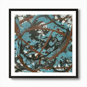 Abstract Painting inspired by Jackson Pollock 4 Art Print