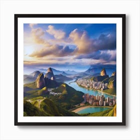 Rio De Janeiro beautiful view Art Print