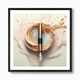 Fountain Pen In A Cup Art Print