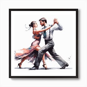 Tango Dance 2 Art Print