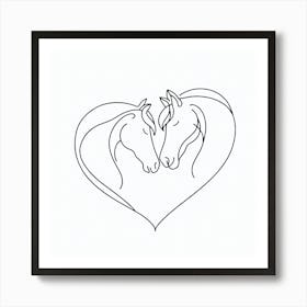 Horse Love  Art Print