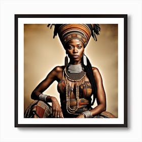 African Woman Portrait Art Print