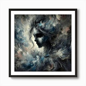 Woman'S Face 3 Art Print