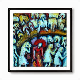 Impressionism Oil Painting, Elite People, Slavery, Evil, No Escape Art Print