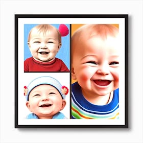 Baby Smiles 4 Art Print