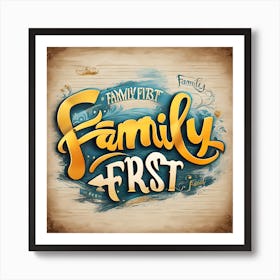 Family First Art Print