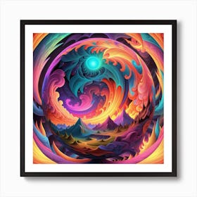 Psychedelic Painting Art Print