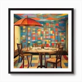 With Umbrella, Paul Klee Dining Room 2 Art Print