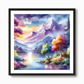 Landscape Painting 224 Art Print