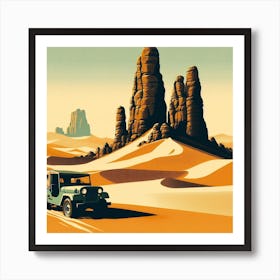 En Amir, Mauritanian desert. Vintage  Art Print