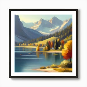 Landscape Painting 137 Art Print