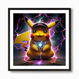 Pokemon Pikachu 5 Art Print