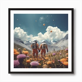 On An Orange Planet Art Print