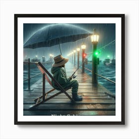 Night Fishing 2 Art Print