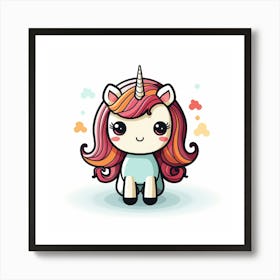 Cute Unicorn 275 Art Print