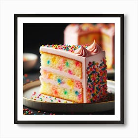 Cake With Sprinkles Art Print