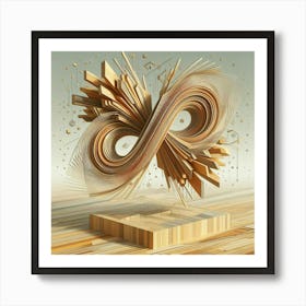 Ornate wood carving 30 Art Print