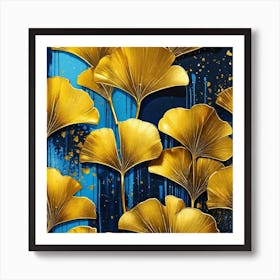 Ginkgo Leaves 19 Art Print