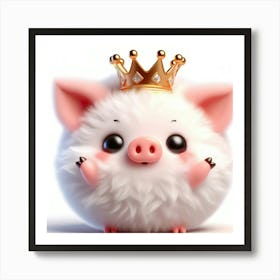 Pig In A Crown 8 Art Print