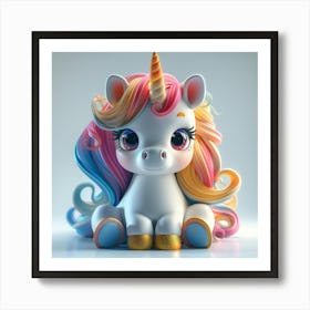 Cute Unicorn 873 Art Print