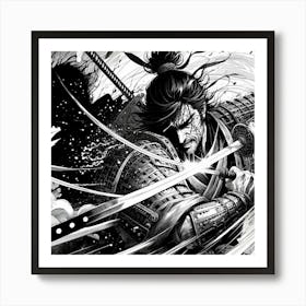 Samurai Art 28 Art Print