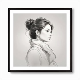 Portrait Of A Woman 1 Art Print