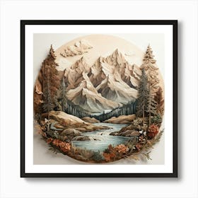 Mountain Landscape 9 Art Print