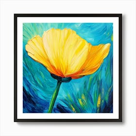 Yellow Poppy Art Print