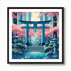 Japanese Garden 9 Art Print