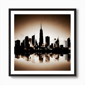 New York City Skyline 52 Art Print