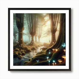 Fairy Forest Fairy paintings art print Art Print