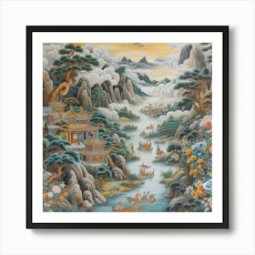 Chinese Landscape Painting Art Print