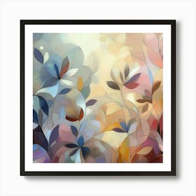 abstract plants Art Print