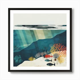 Coral Reef Canvas Print Art Print