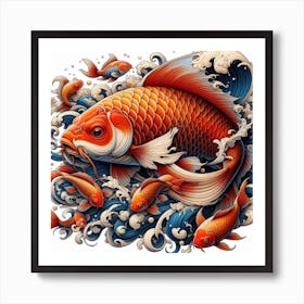 Fish of Koi Carp 3 Art Print