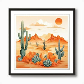 Desert Landscape Print art print 1 Art Print