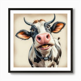 Cow Painting 4 Art Print