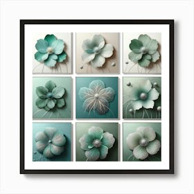 Abstract Flower Painting 6 Art Print