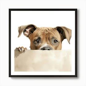 Staffordshire Bull Terrier Dog 7 Art Print