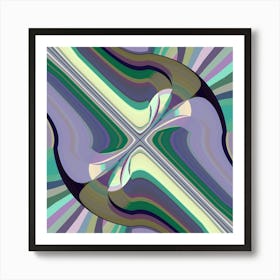 Bisectional Geometry Art Print