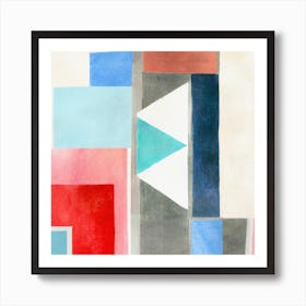 Geometric Colorful Geo Composition Art Print