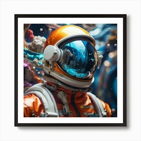 Astronaut In Space 1 Art Print